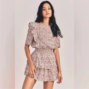 NWT LoveShackFancy X Liberty Limited Edition Natasha Floral Mini Dress D’Anjo XS
